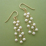 Aurelia Pearl Tassel Dangle Earrings
