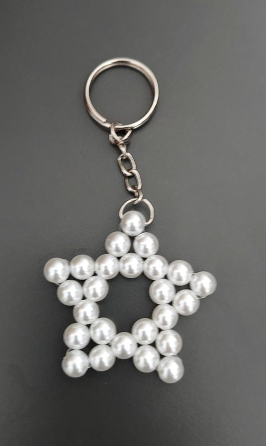 Celestial Pearl Star Keyring