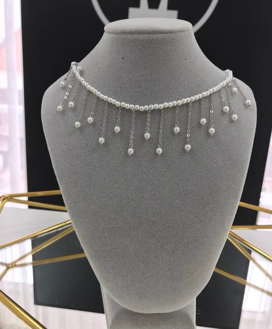 Elegant Pearl Necklace & Bracelet Set
