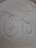 Luxury Pearl Necklace Set with Earrings & Bracelet