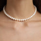 Classic Elegant Faux Pearl Choker Necklace